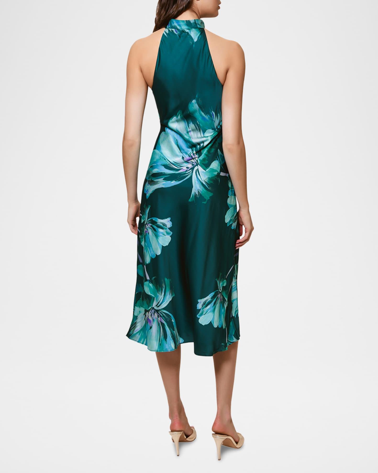 Mari Sleeveless Halter Midi Dress Product Image