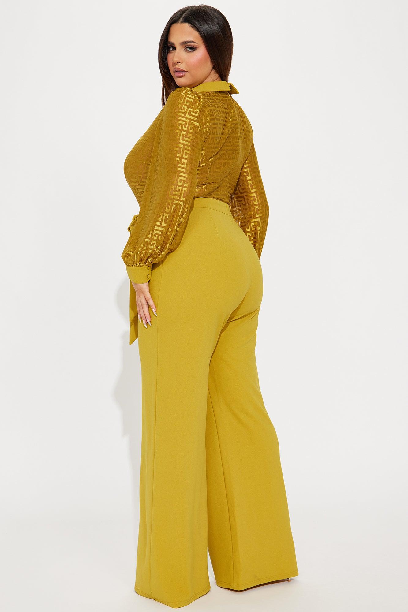 Making Money Moves Jumpsuit - Chartreuse Product Image