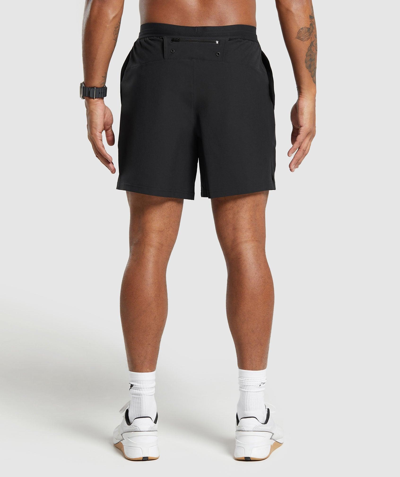 Gymshark Land to Water 6" Shorts - Black Male Product Image