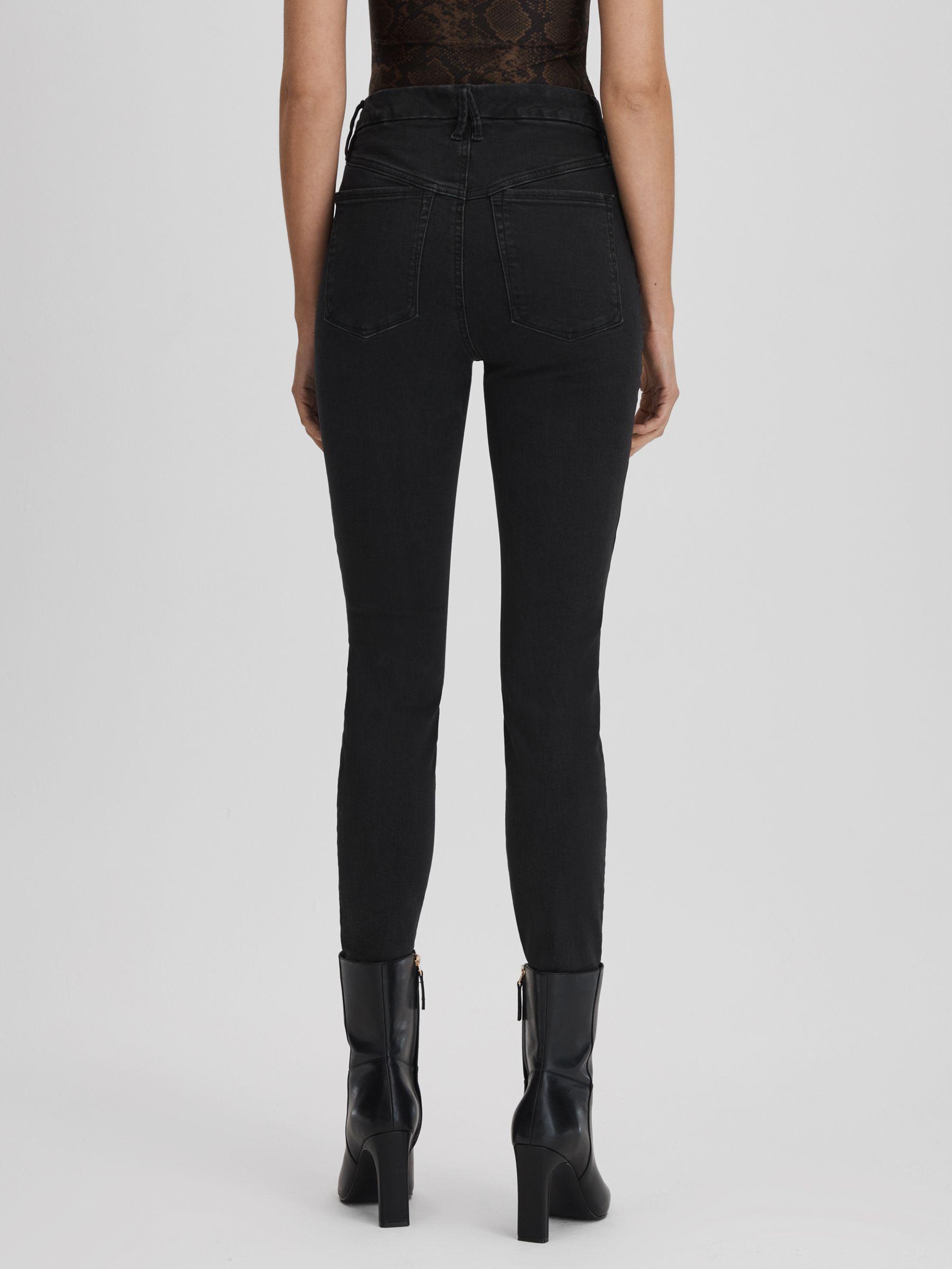 Good American Always Fits Skinny Jeans in Black Product Image
