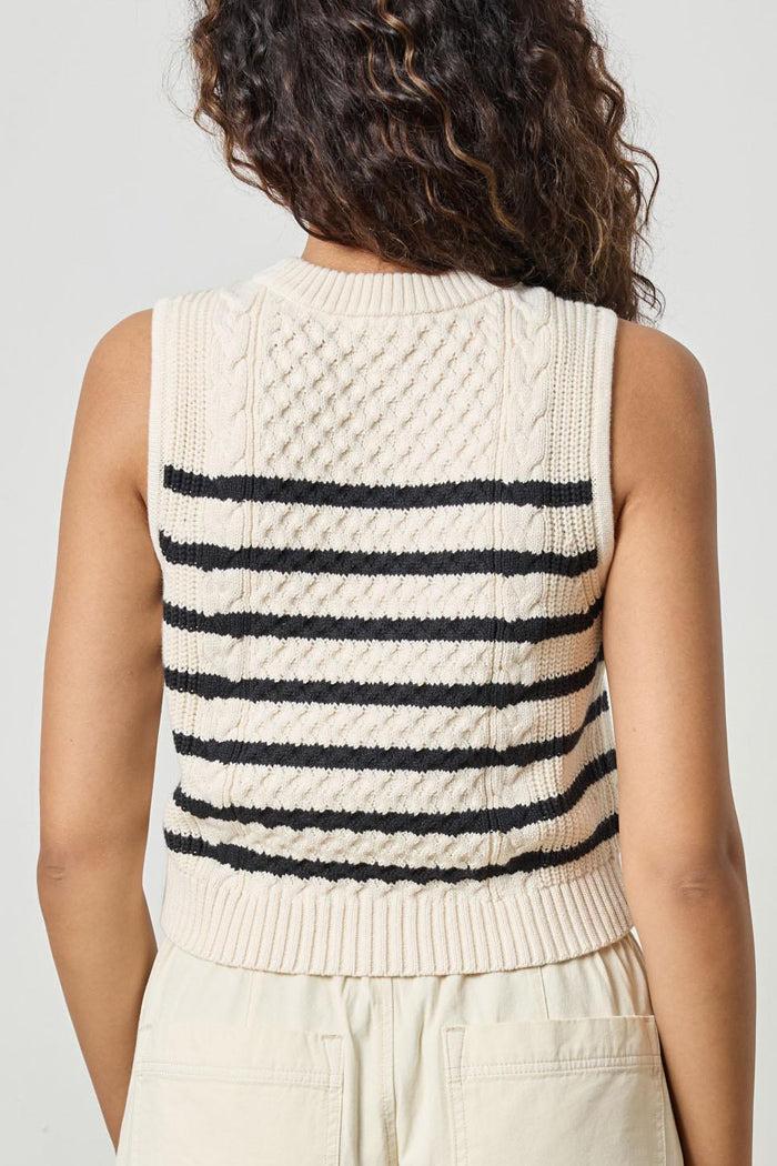 CROPPED CABLE TANK SWEATER Product Image