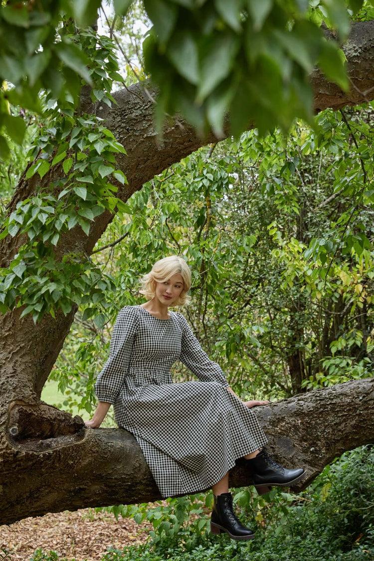 Renae Check Midi Dress Product Image