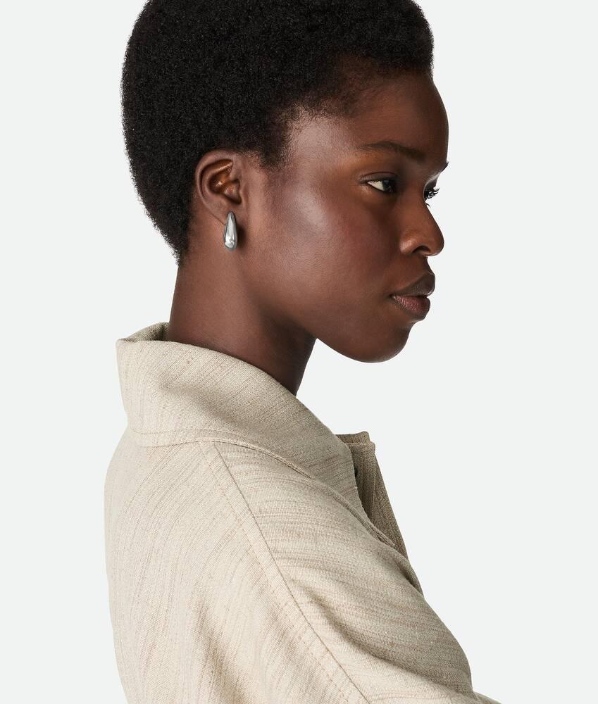 Women's Mini Fin Earrings in Silver Product Image