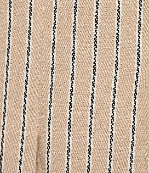 Anne Klein Striped Print One Button Peak Lapel Coordinating Statement Blazer Product Image