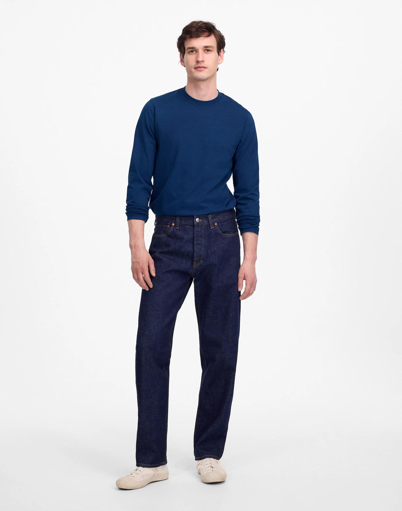 The Indigo-Dyed Long-Sleeve Vintage Tee Product Image