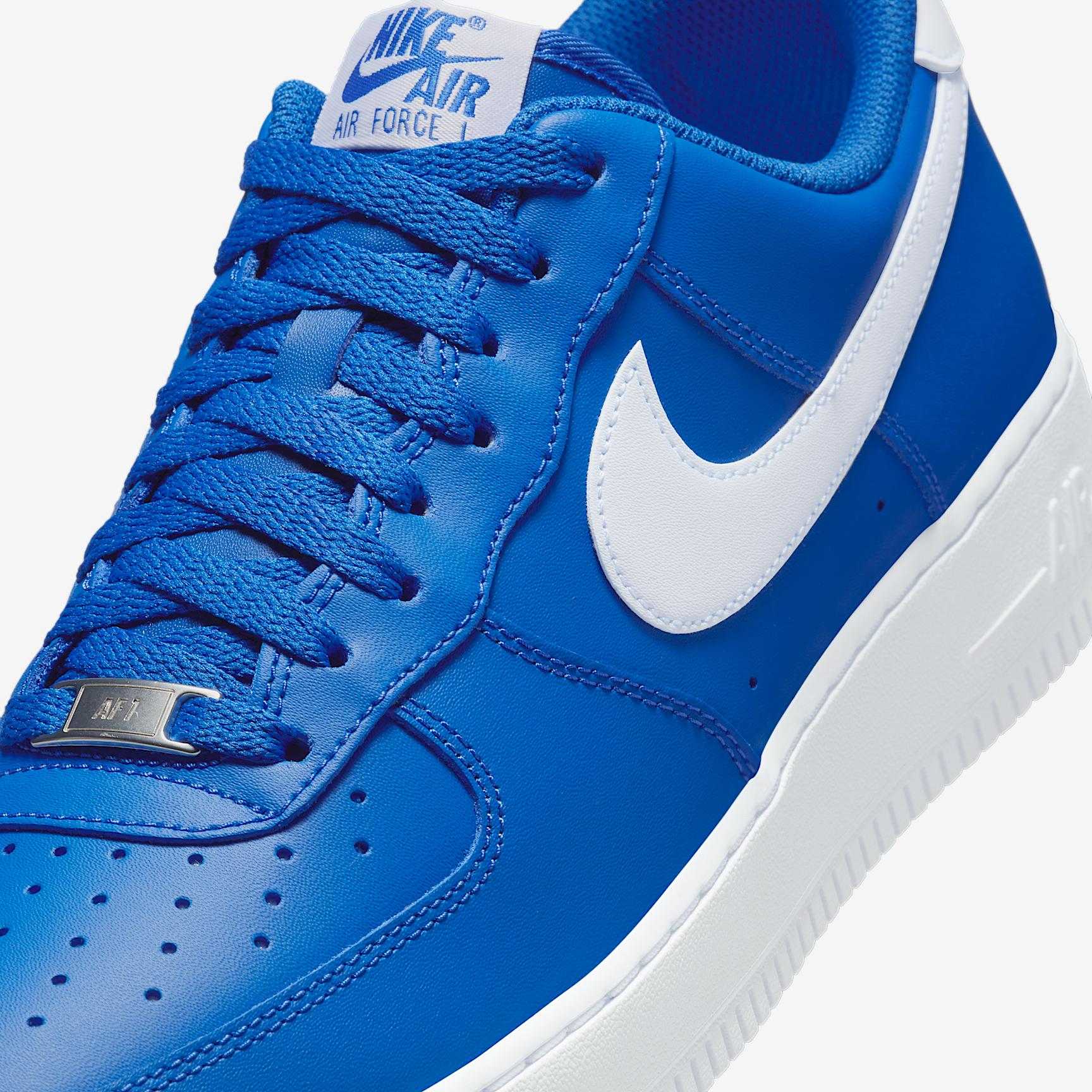 Nike Mens Nike Air Force 1 07 - Mens Shoes White/College Blue Product Image