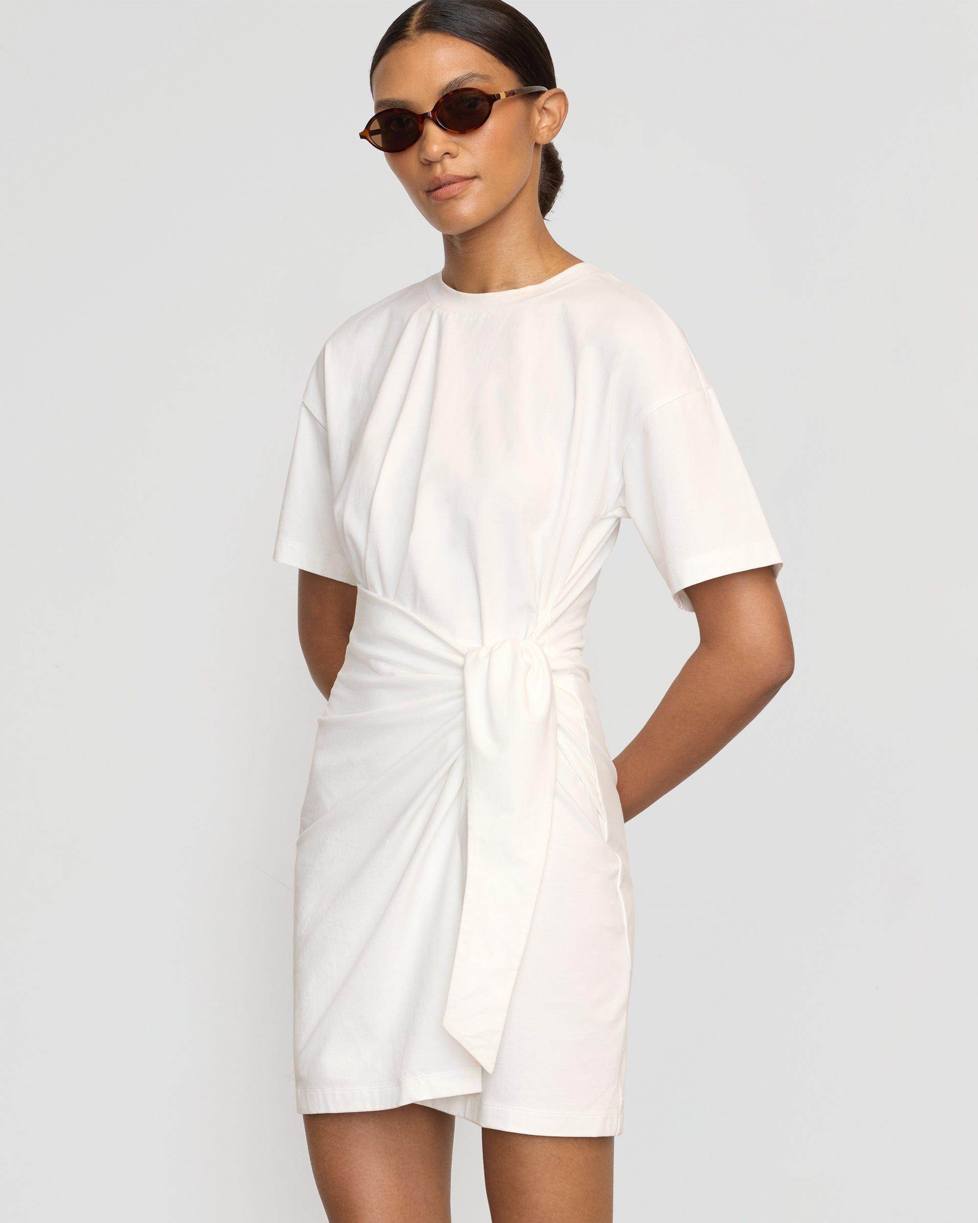 Fallon Organic Cotton T-Shirt Wrap Dress Product Image