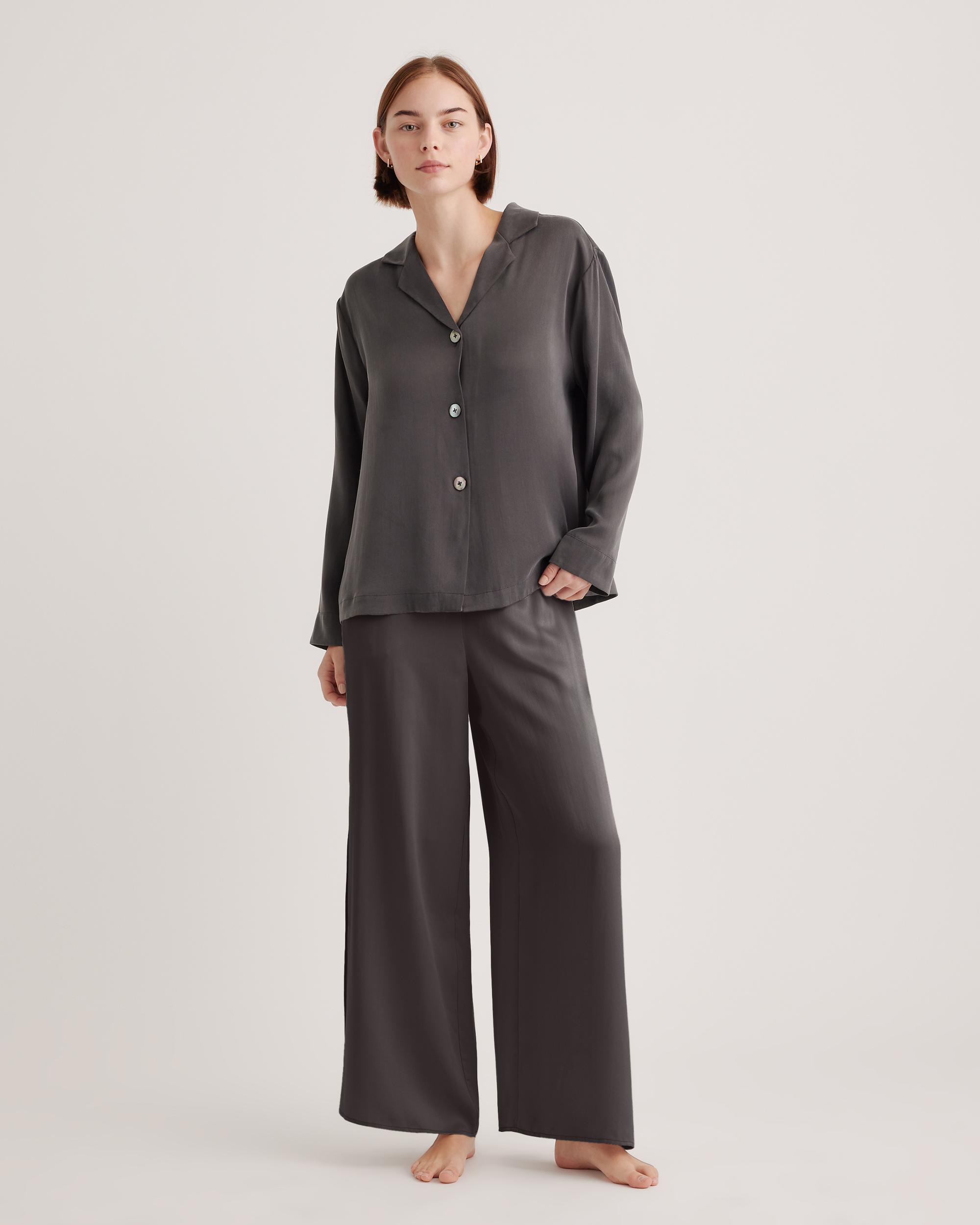 Quince | Women's Pajama Long Sleeve Top Mulberry Silk Product Image