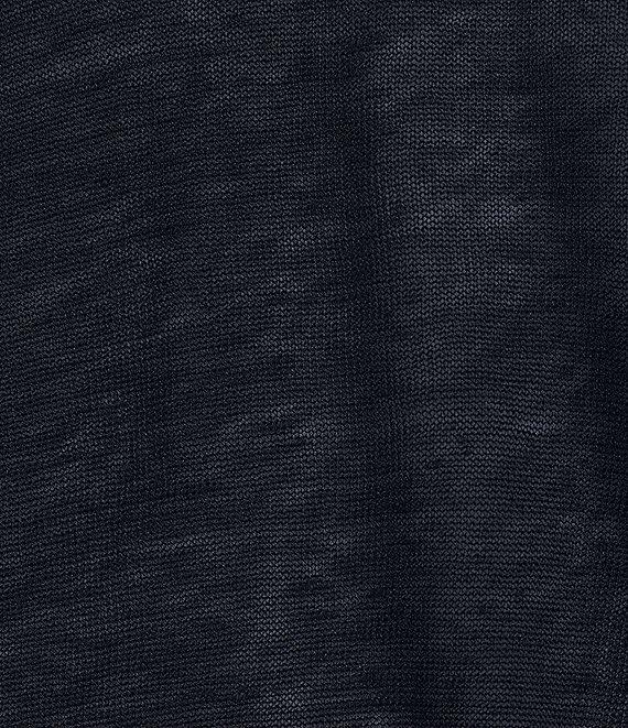 NIC + ZOE Linen Blend Knit Stand Collar 3/4 Sleeve Bolero Cardigan Product Image