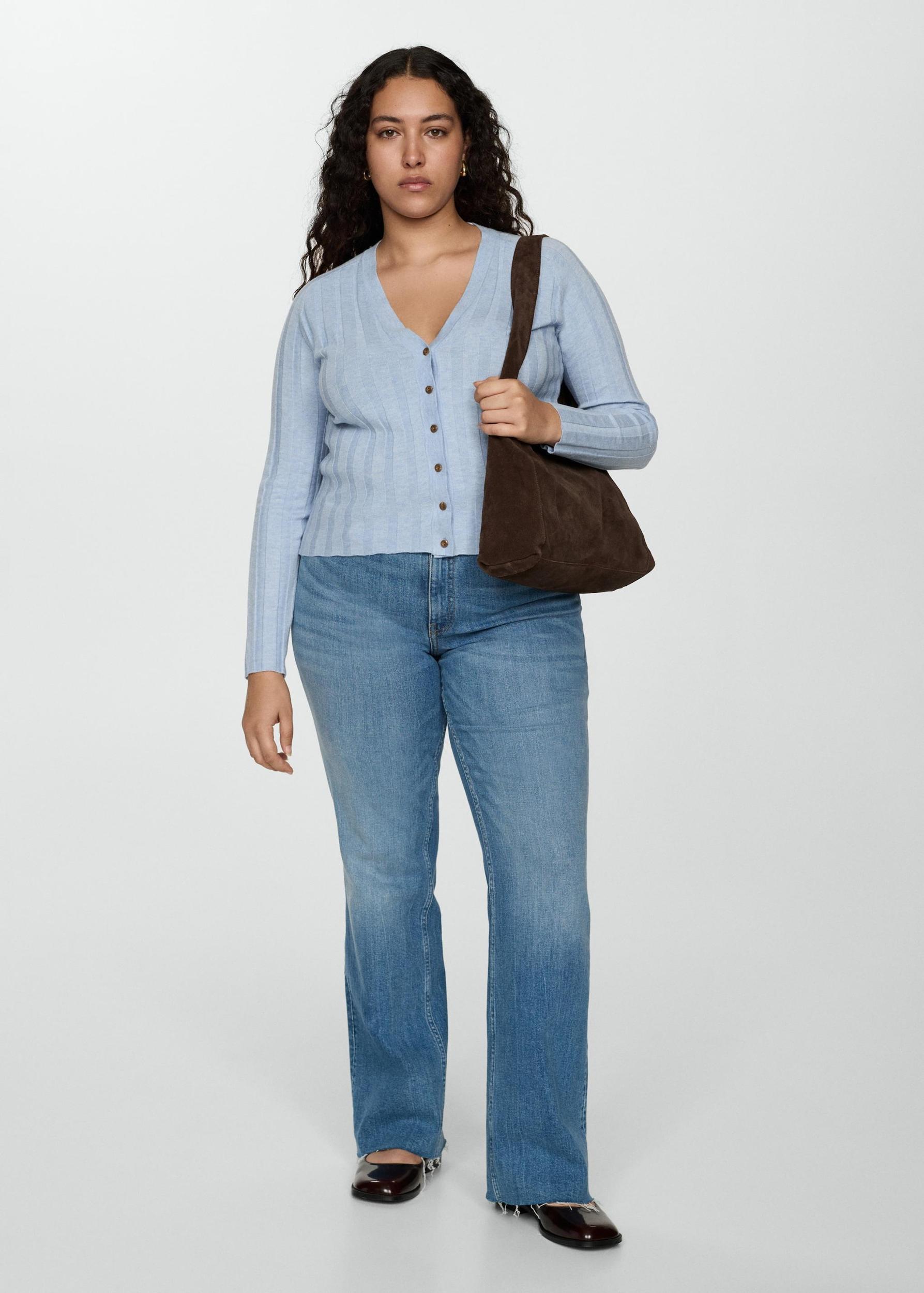 Button knit cardigan - Women | MANGO USA Product Image