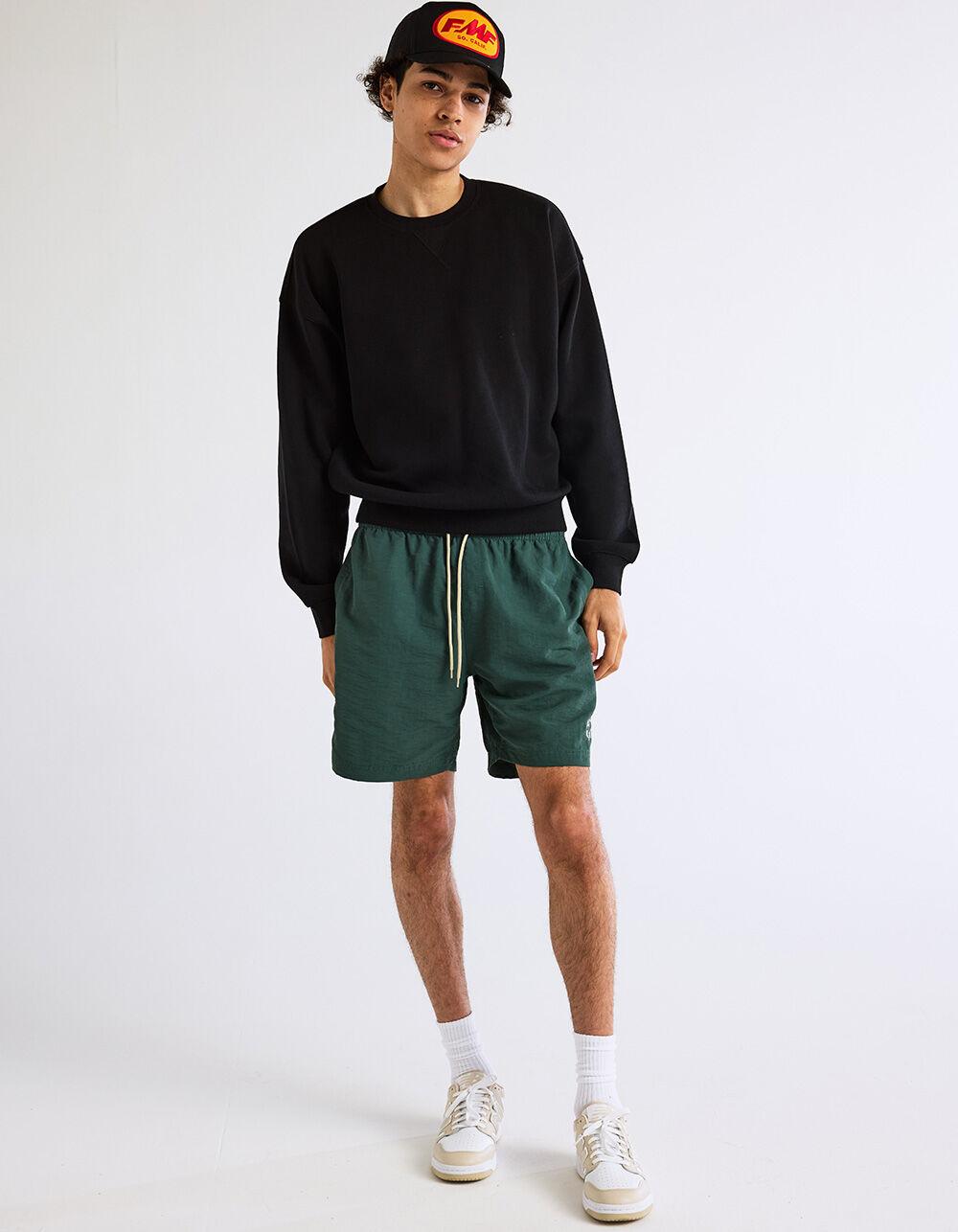 RSQ Mens Oversized Crewneck Sweatshirt - OLIVE Product Image