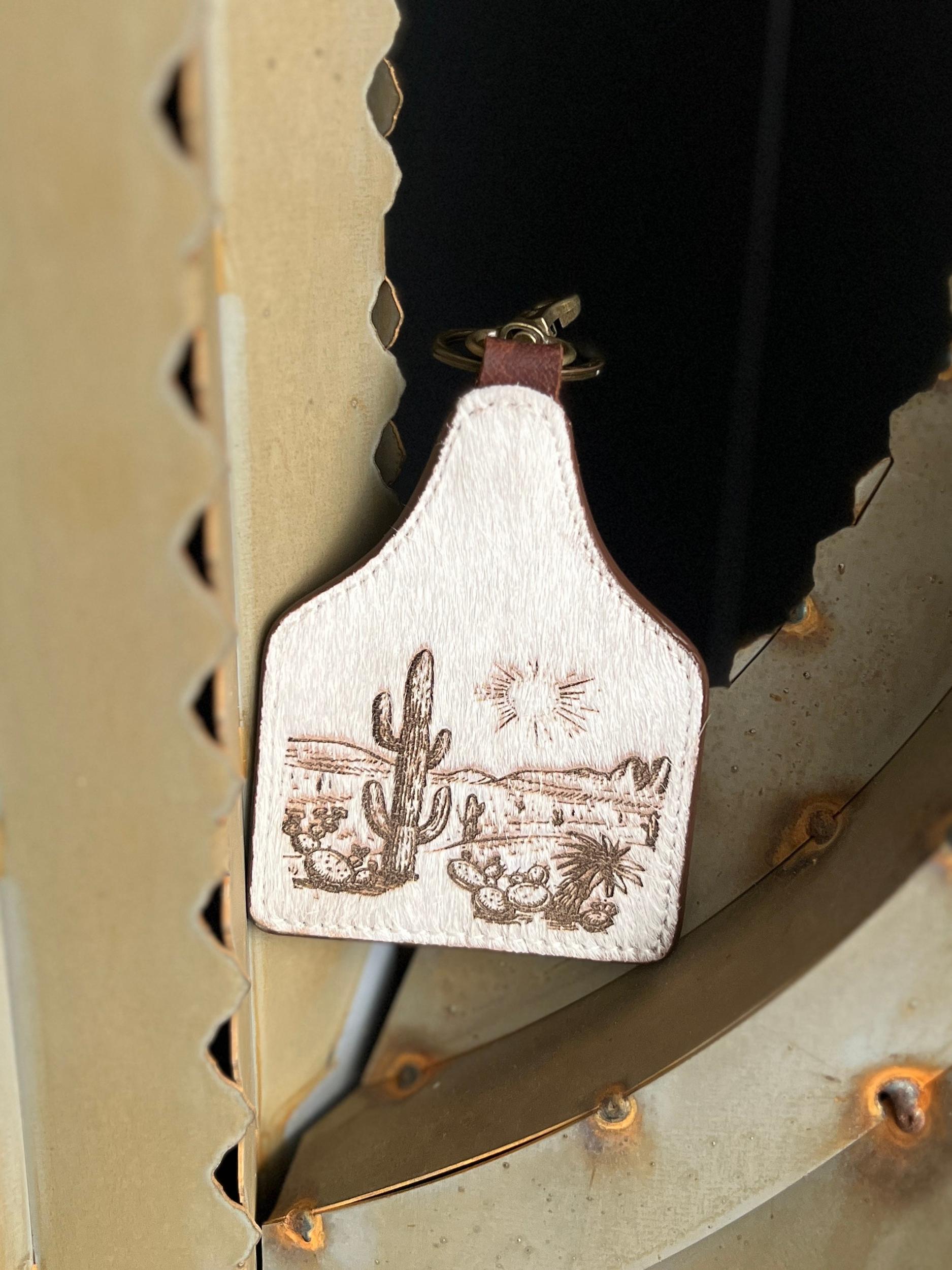 American Darling Hair On Hide Tag Keychain Product Image