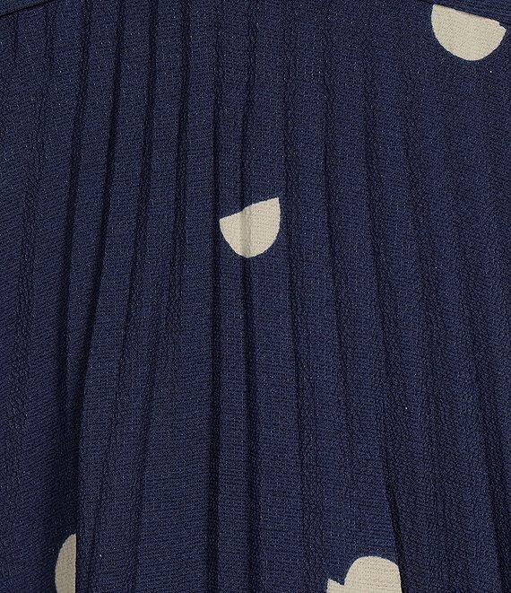 ASTR The Label Blythe Polka Dot V-Neck Sleeveless Midi Dress Product Image