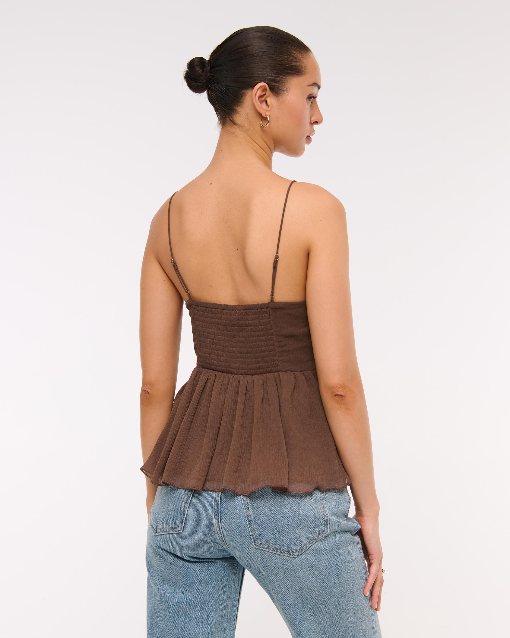 V-Neck Ruched Cami Product Image