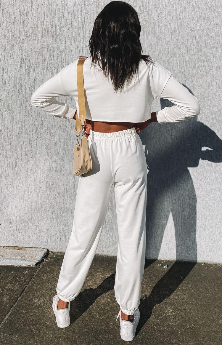 Michigan Camp Two Piece Lounge Set White Product Image