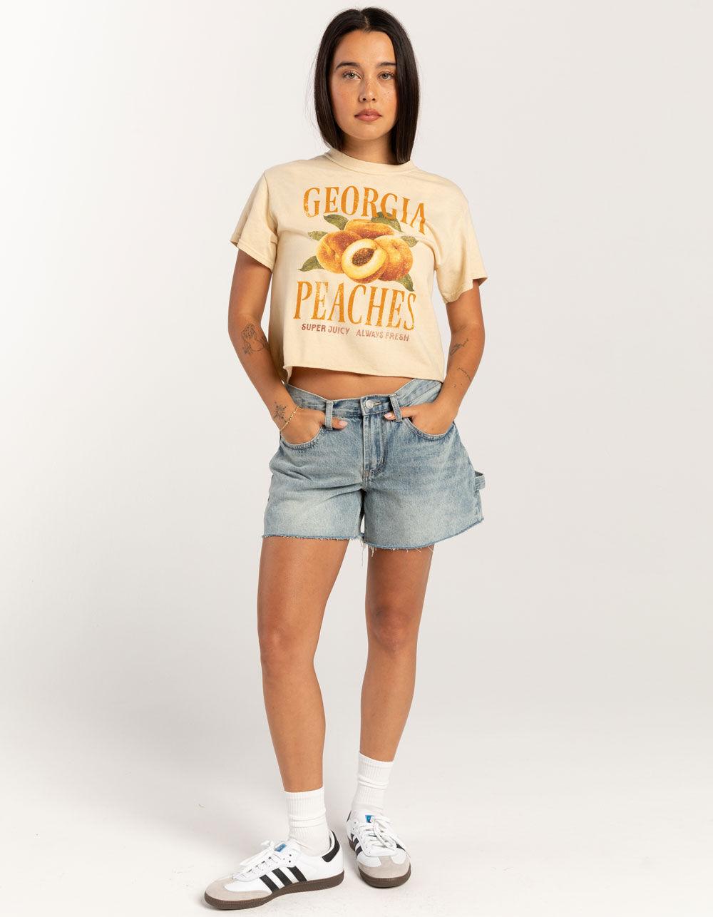 FULL TILT Georgia Peach Womens Crop Tee - TAN Product Image