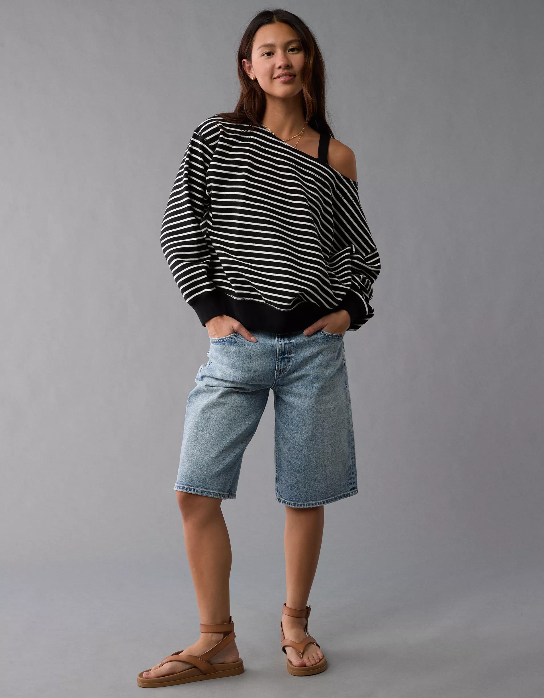 AE Off The Shoulder Sweatshirt Product Image