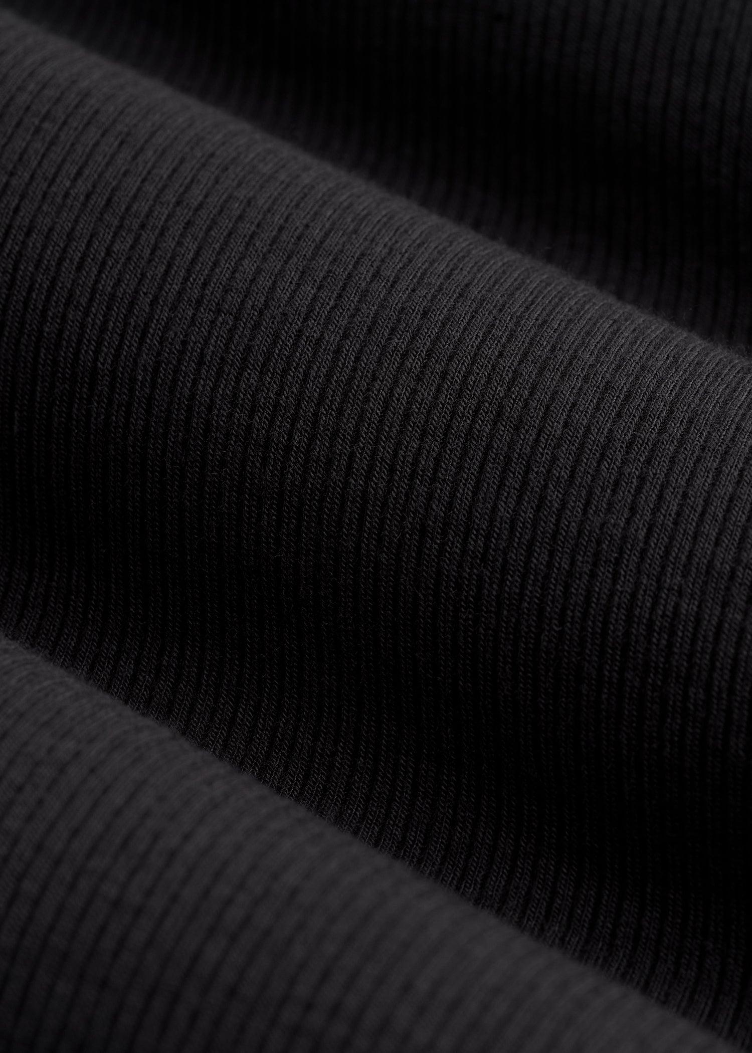 FITTED Ribbed Long Sleeve Tee for Tall Women in Black Female Product Image