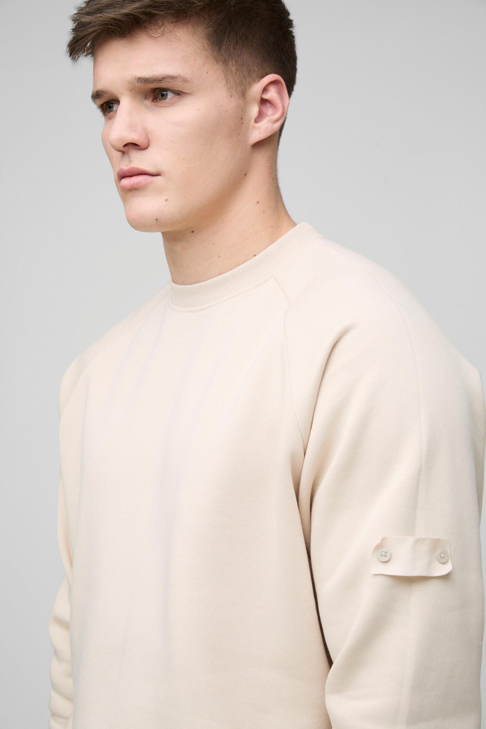 Tall Raglan Sweater | boohooMAN USA Product Image