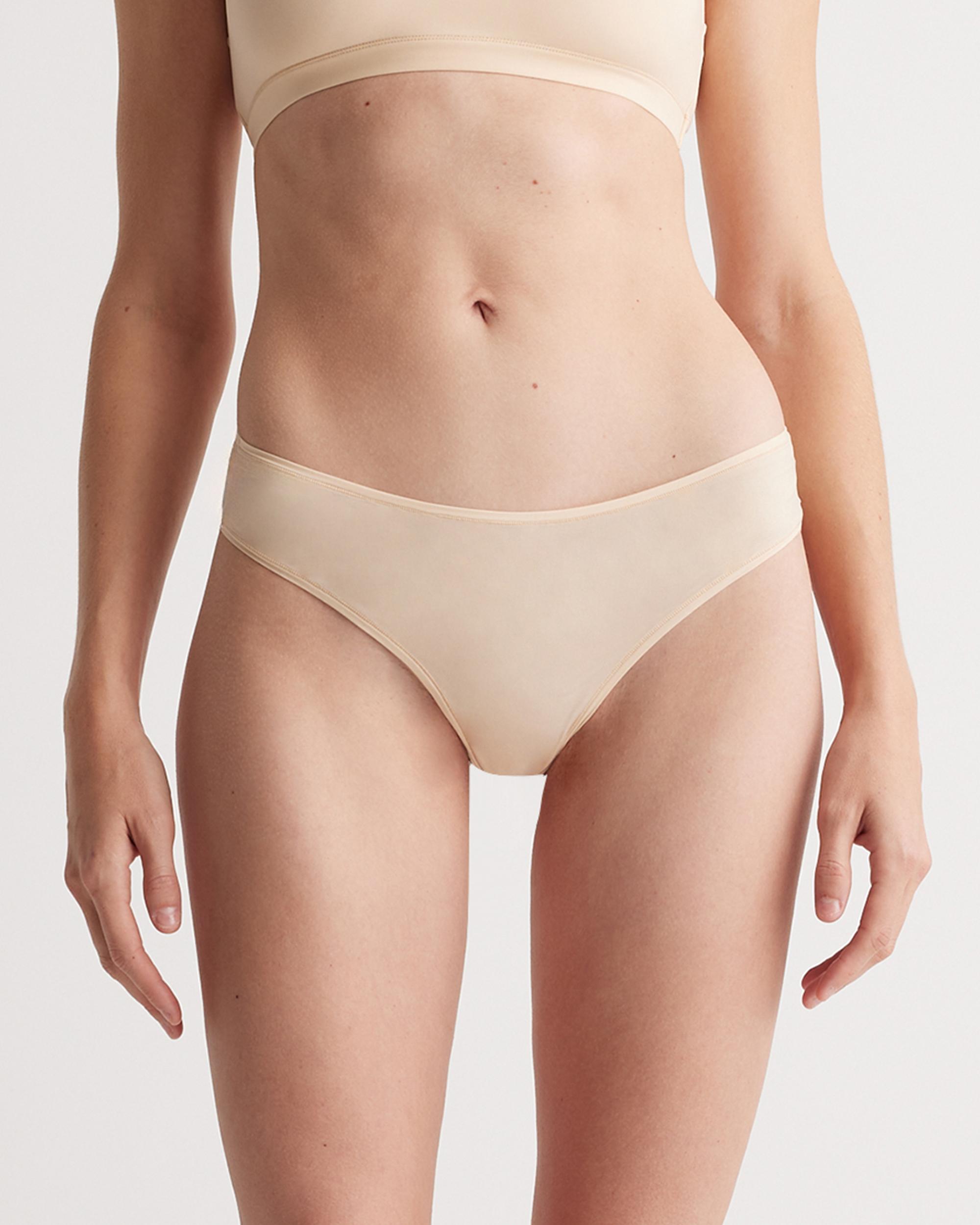 Quince | Women's Second Skin Thong Size XS, Nylon/Spandex Product Image