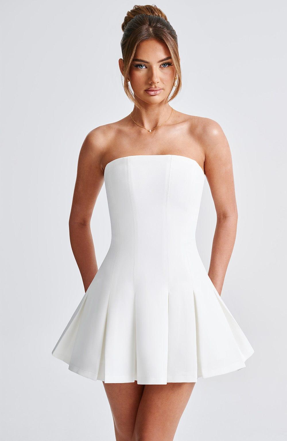 Bryony Mini Dress - Ivory Product Image