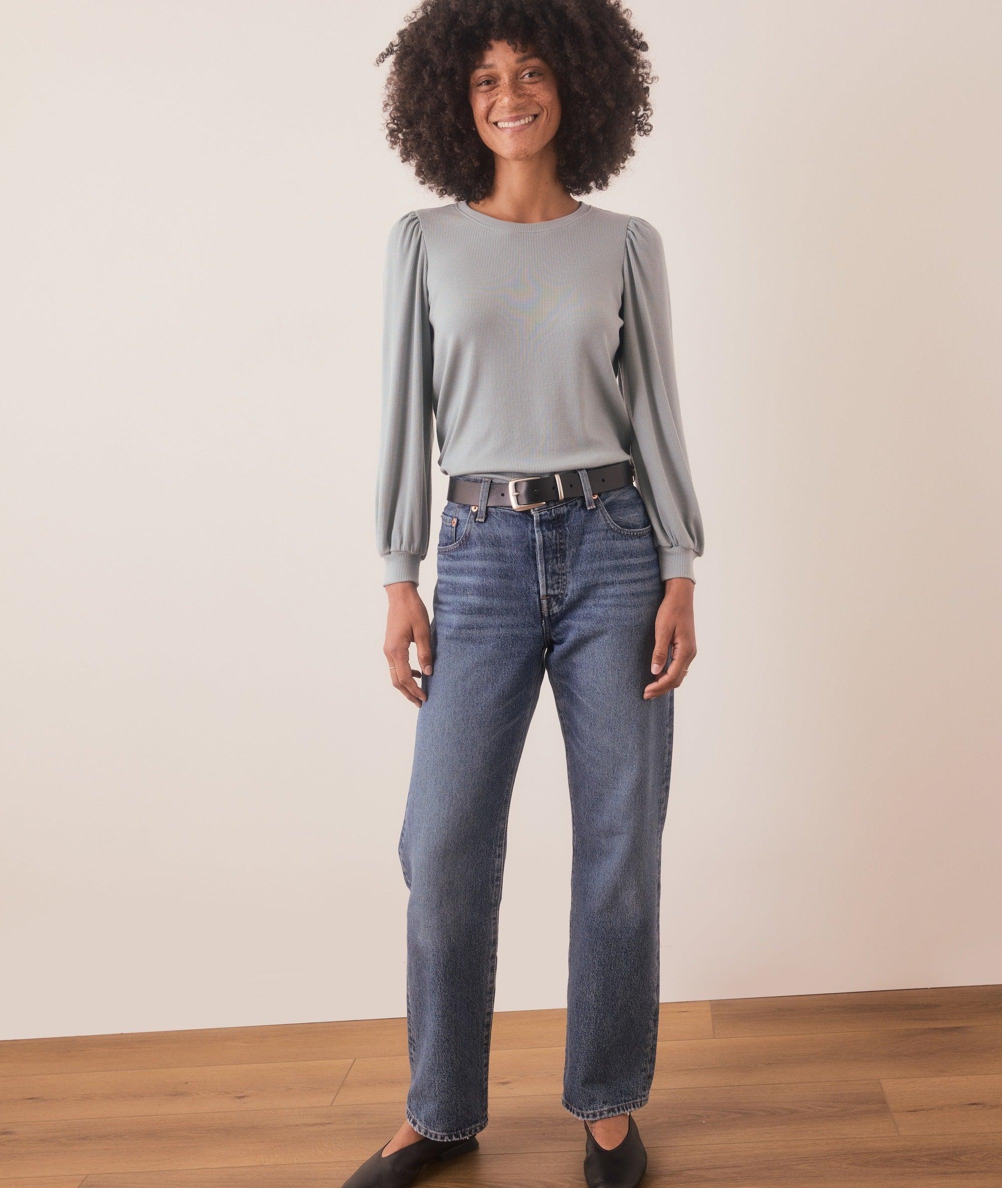 Lexi Rib Puff Sleeve Top Product Image