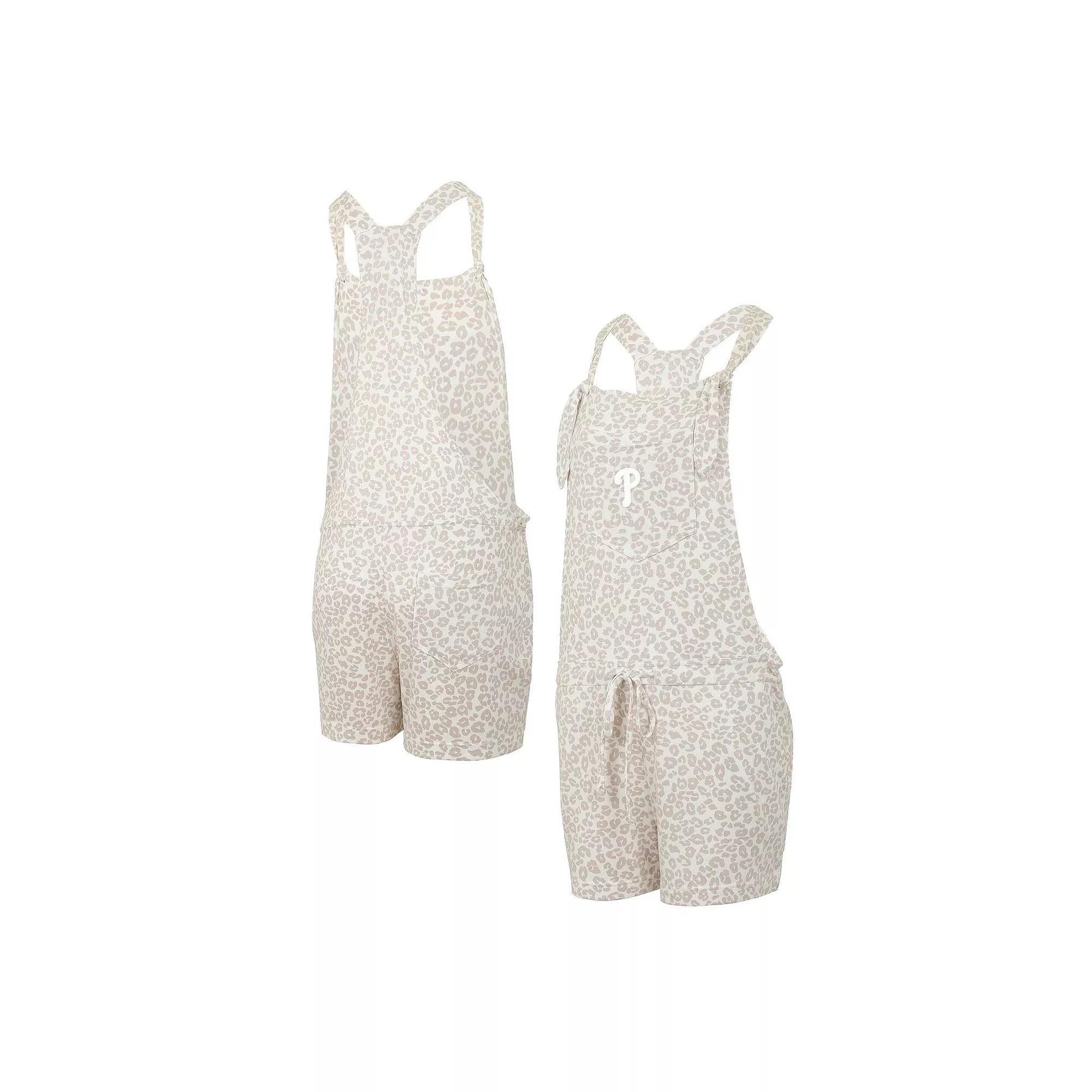 Women's Concepts Sport Cream Houston Astros Montana Hacci Knit Romper Overalls,  Product Image