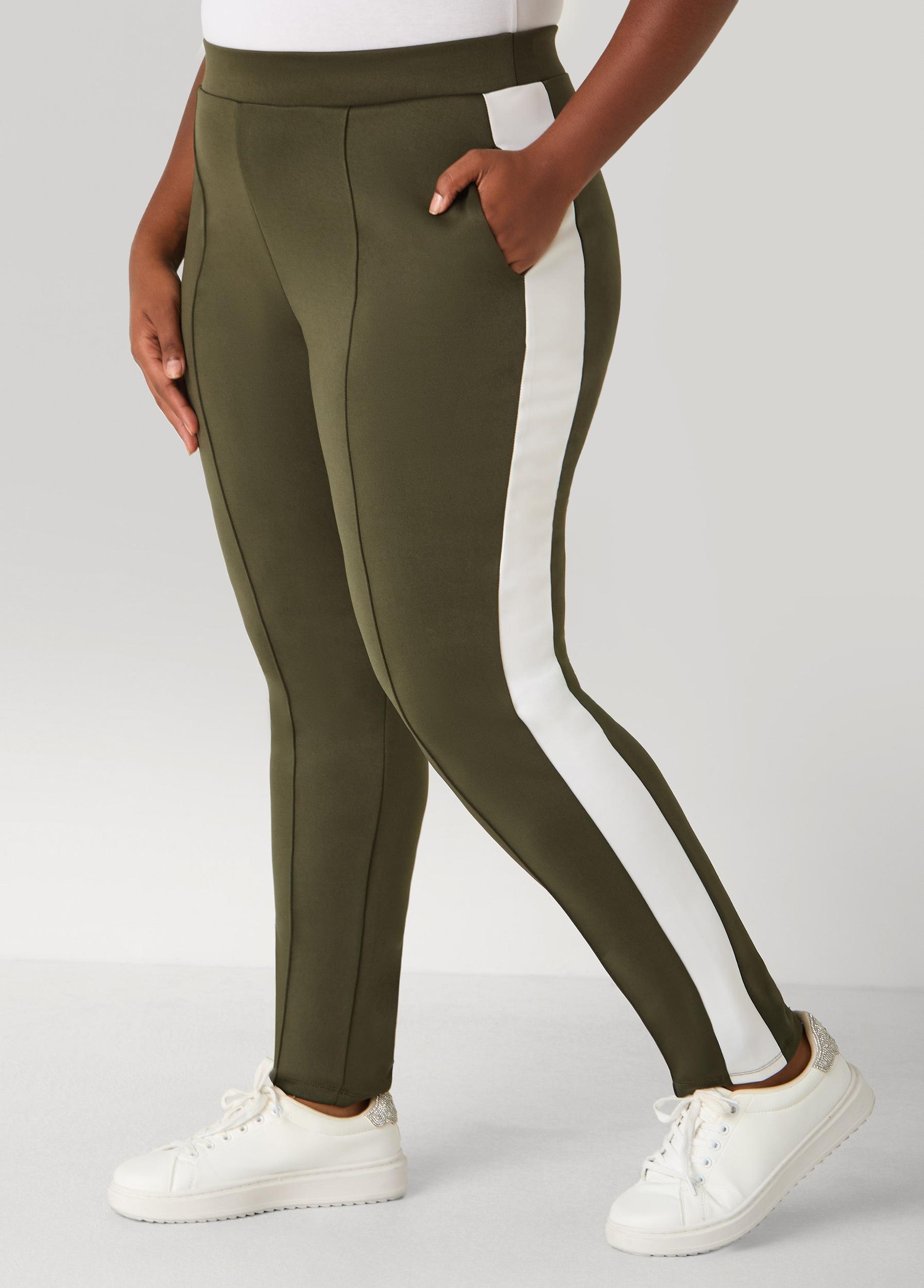 Pintucked Two Tone Leggings Product Image