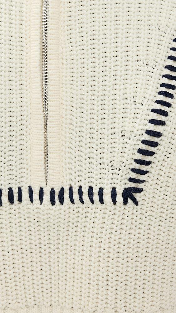 STAUD Cropped Hampton Sweater | Shopbop Product Image