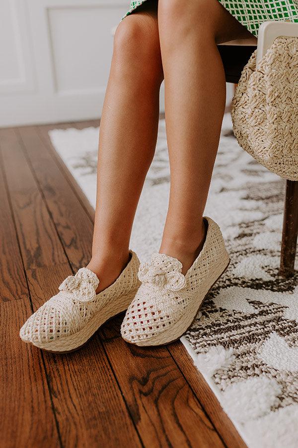 The Kayla Raffia Woven Platform Loafer Product Image