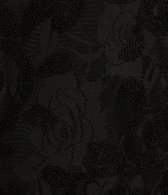 Blondie Nites Spaghetti Strap Sequin Lace Corset Dress Product Image