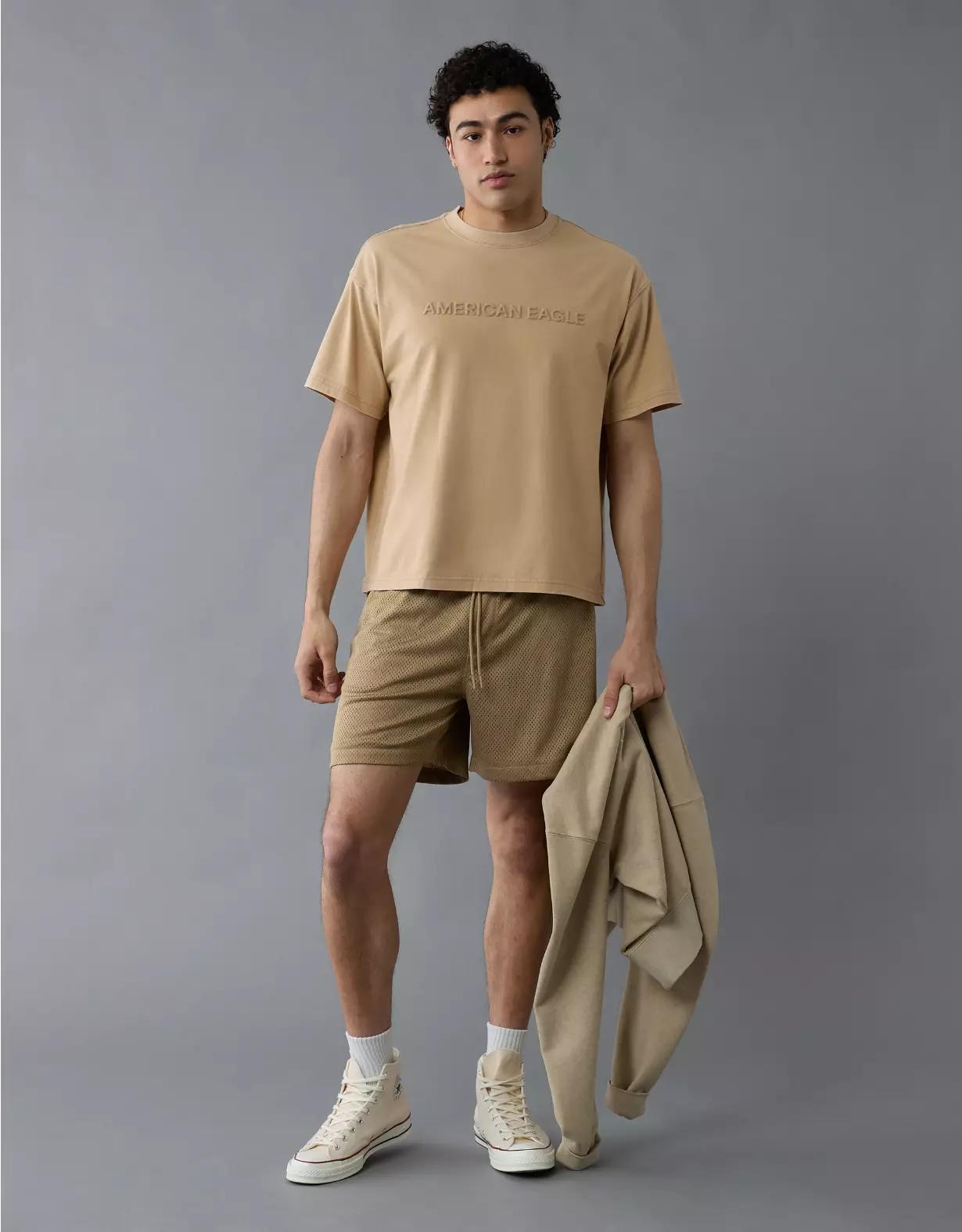 AE Boxy Elevated Logo Graphic T-Shirt Product Image