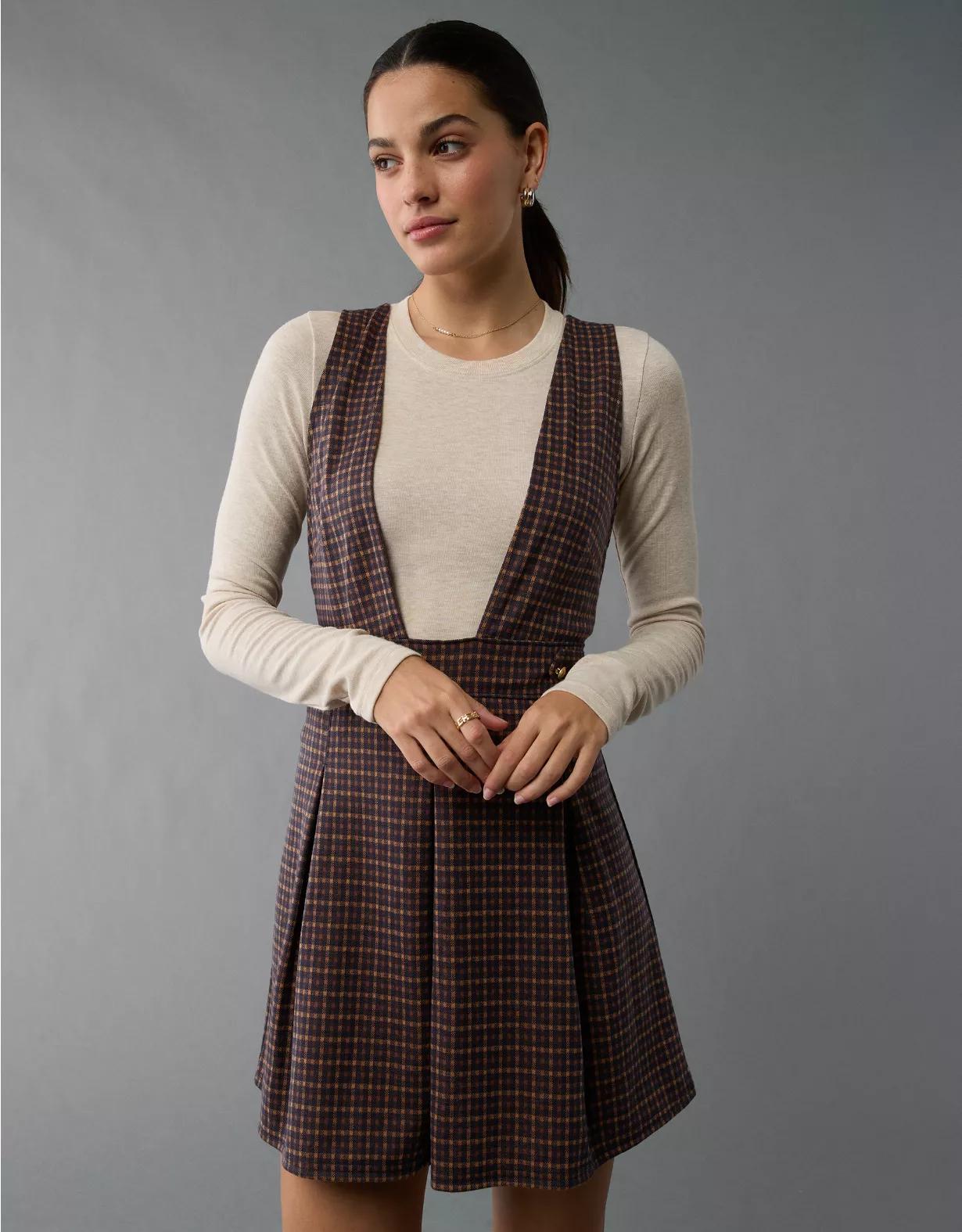 AE It Knit Pinafore Mini Dress Product Image
