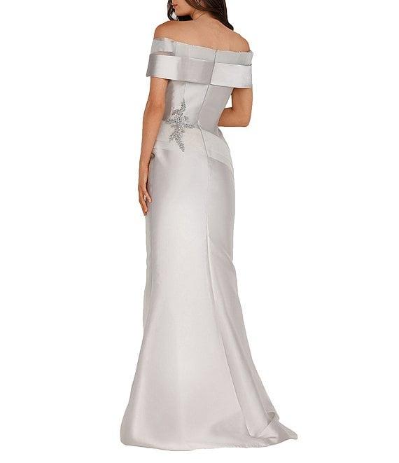 Terani Couture Beaded Off-the-Shoulder Mermaid Gown Product Image