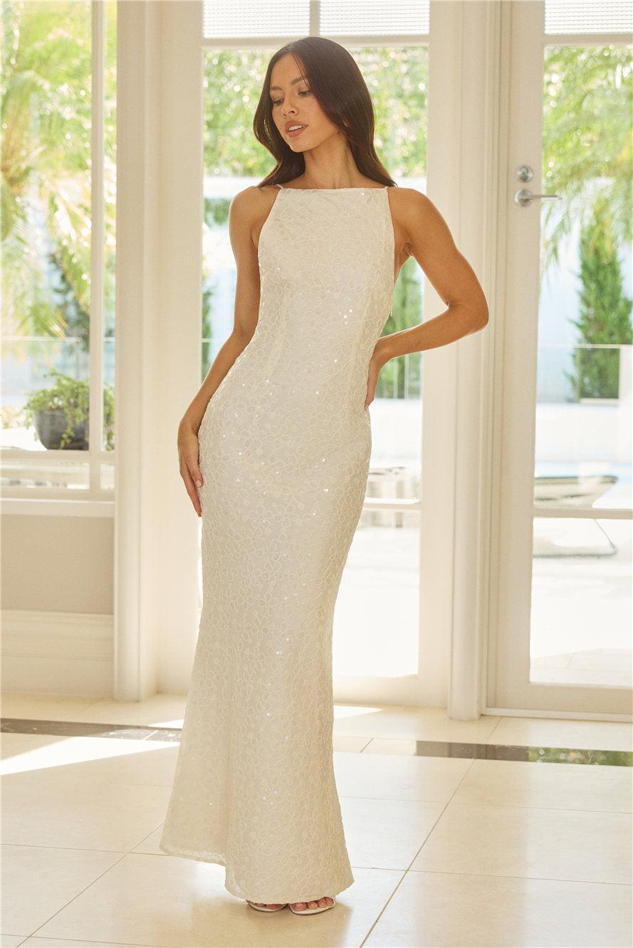 Tidepool Dreams Maxi Dress Cream Product Image