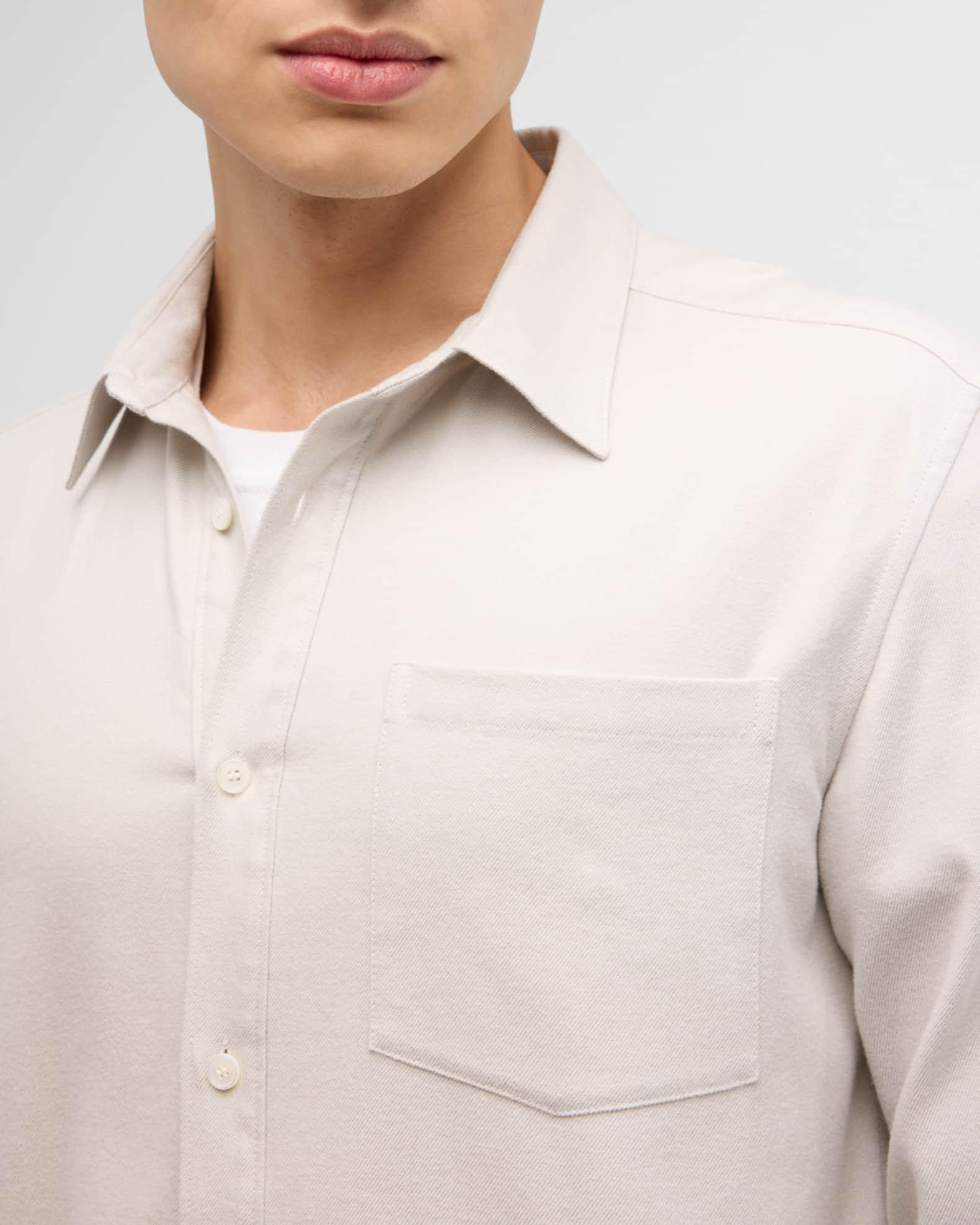 Men's Brushed Cotton Shirt Product Image