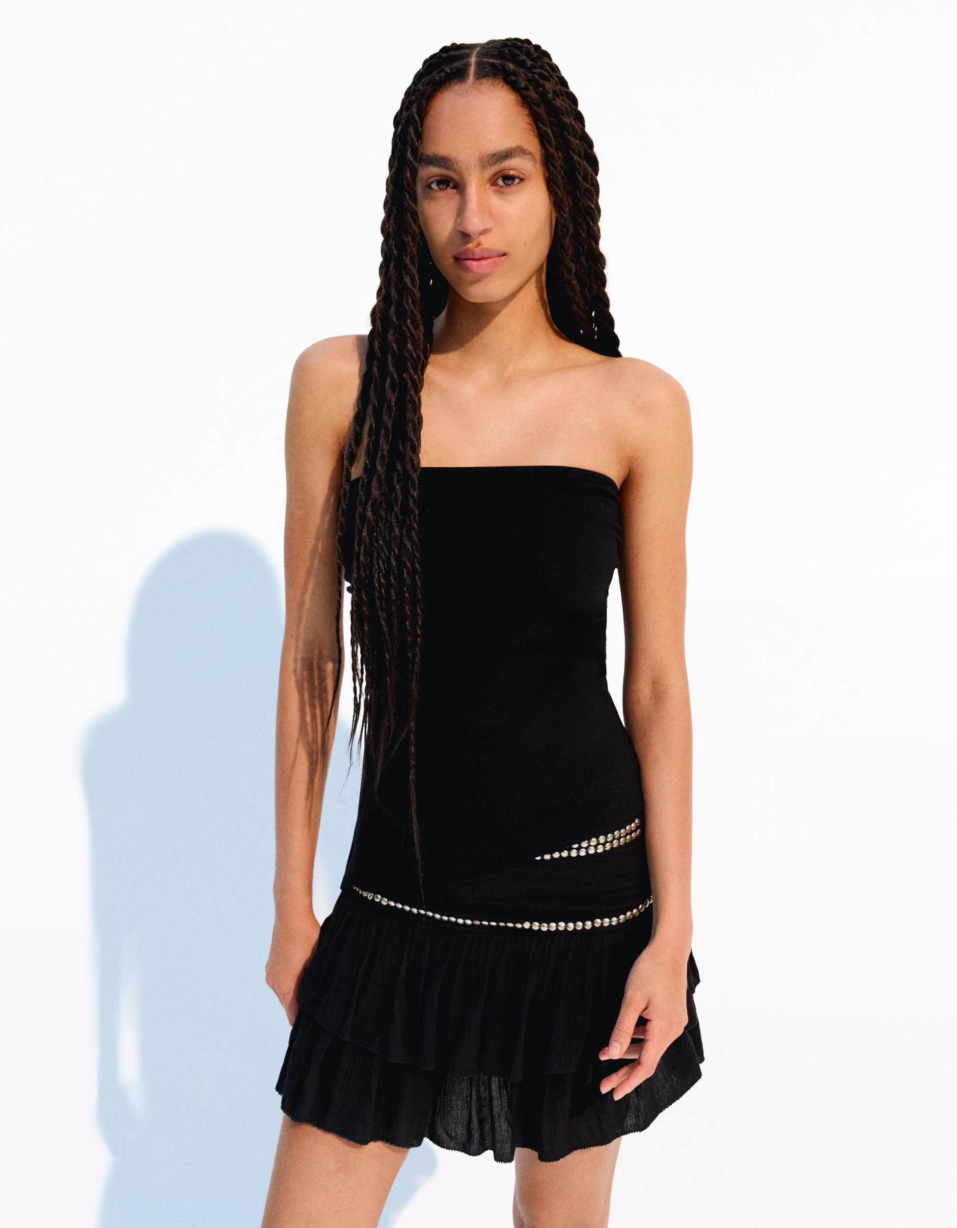 Bandeau top with gathered detail Product Image