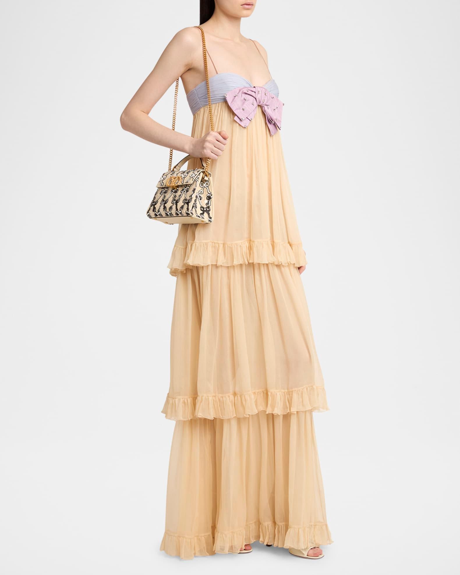 VSLING Mini Bow Sequined Top-Handle Bag  Product Image