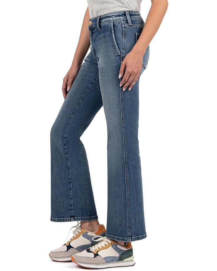 Women's KUT from the Kloth KELSEY MID RISE ANKLE FLARE REGULAR HEM SLASH POCKET Product Image