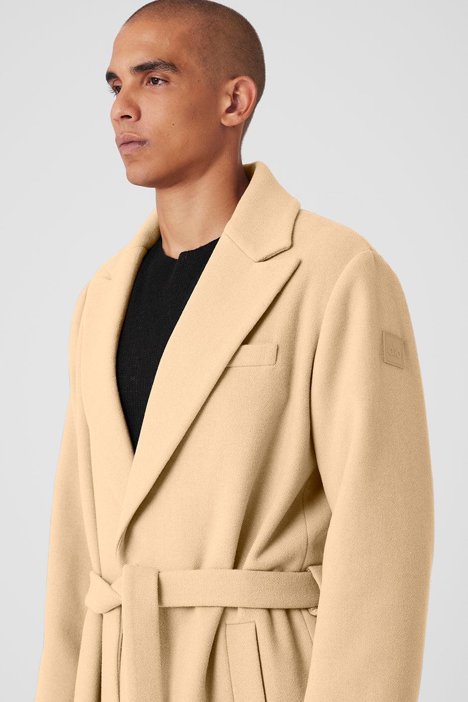 Wool Gameday Overcoat - Camel Male Product Image