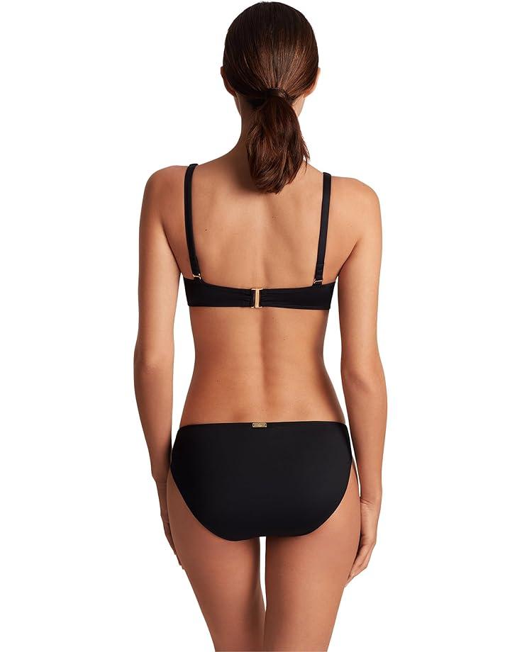 Beach Club Solids Triangle V-Neck Bikini Top Product Image