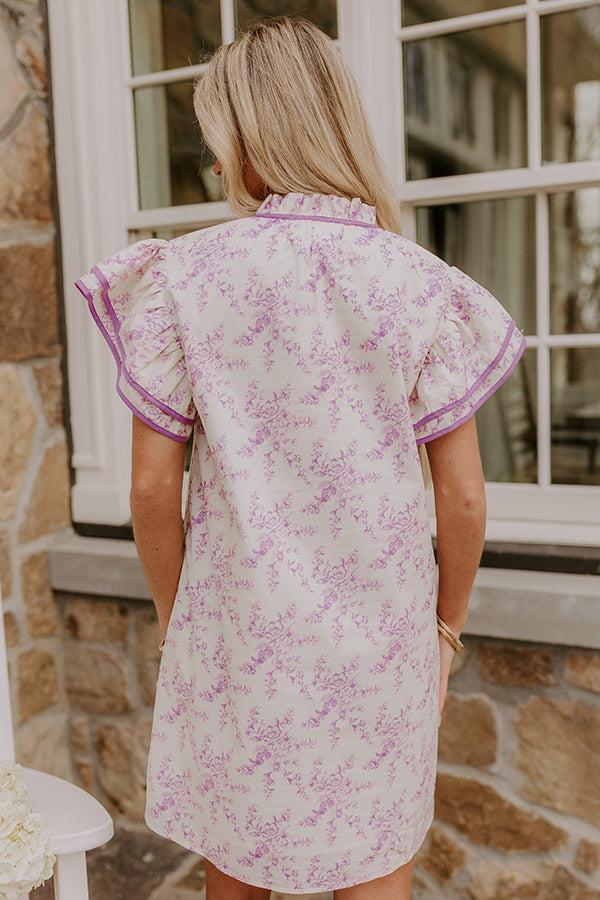 Tea Garden Dreaming Floral Mini Dress Product Image