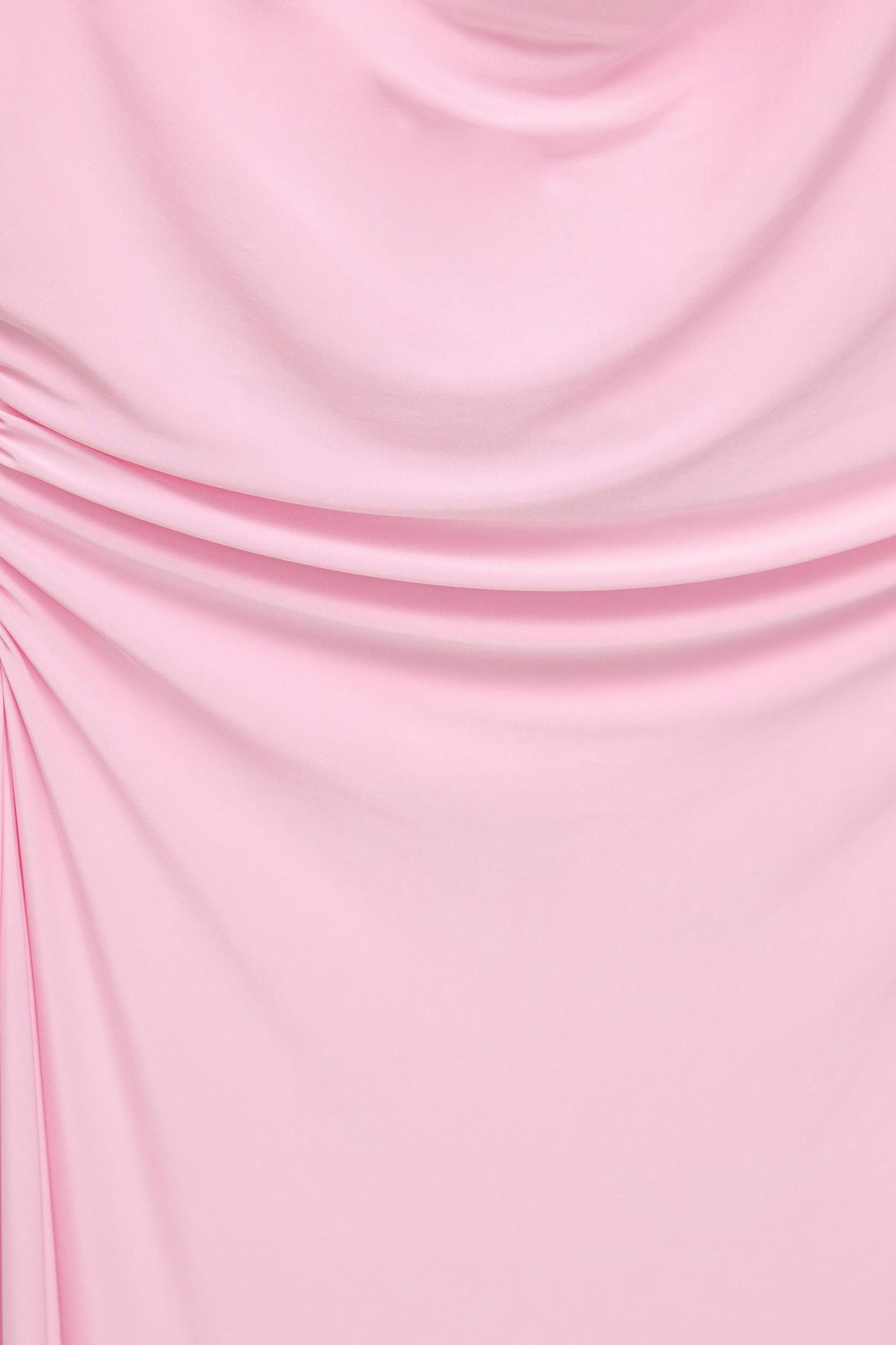 Midi dress with an open back and bow Product Image