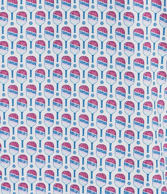 Roundtree & Yorke Performance Short Sleeve Pickleball Print Polo Shirt Product Image