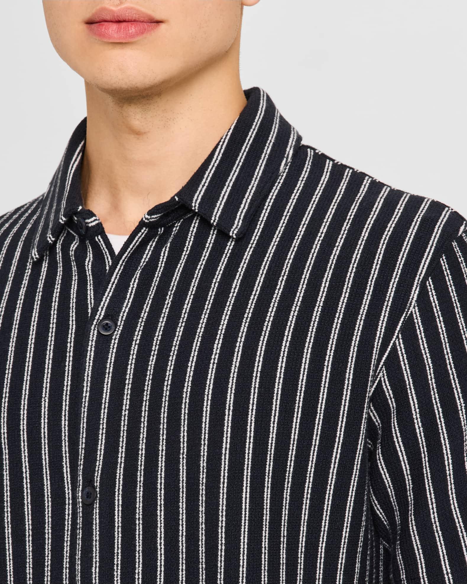 Men's Boucle Striped Sport Shirt Product Image