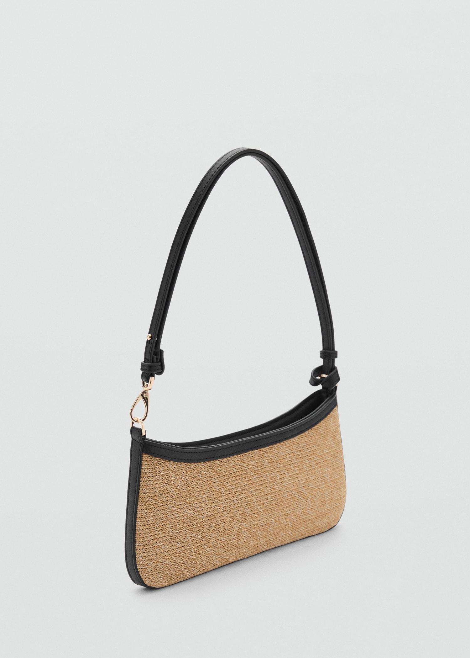 Natural fibre shoulder bag - Women | MANGO USA Product Image
