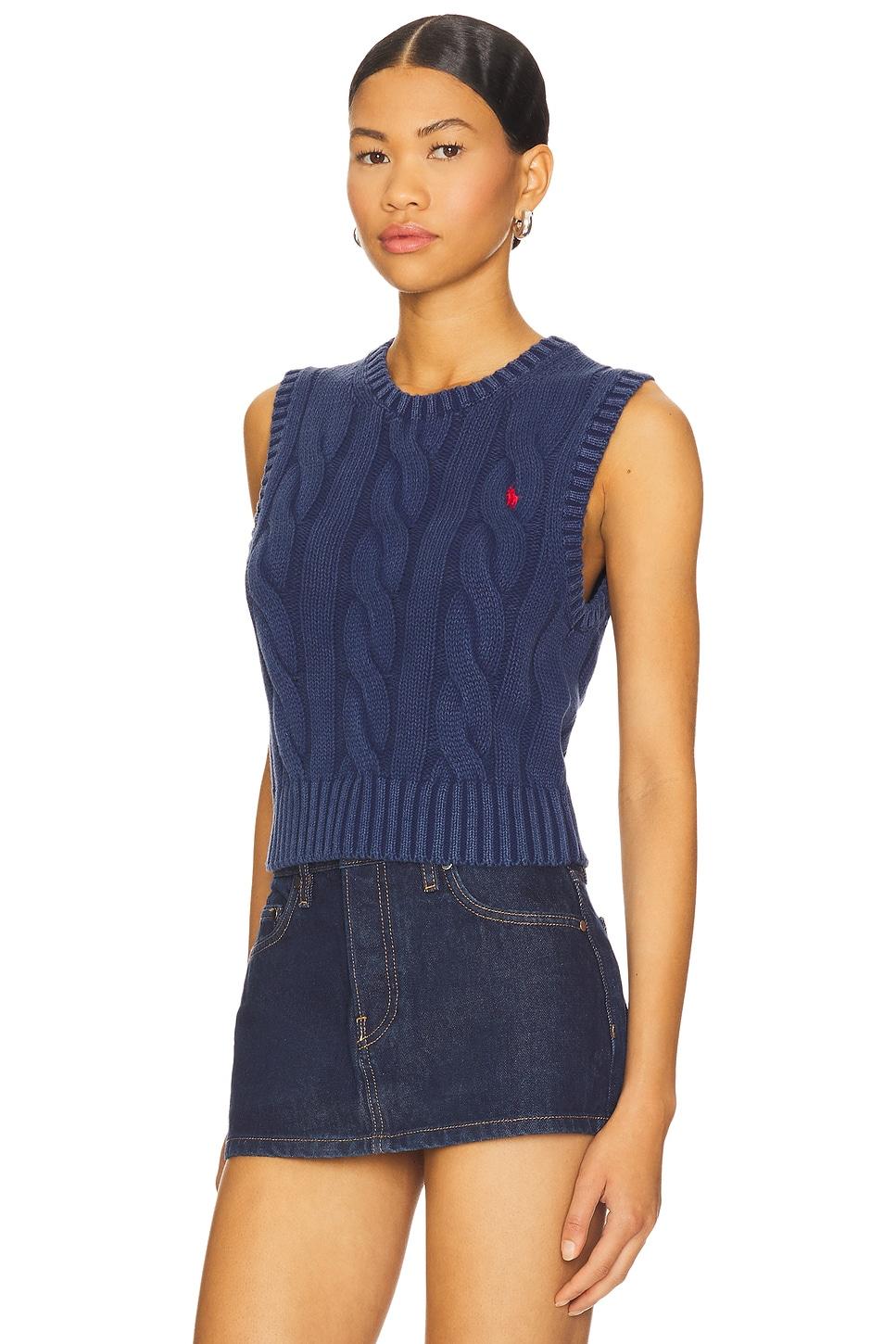 Cotton Sleveless Crew Vest Polo Ralph Lauren Product Image