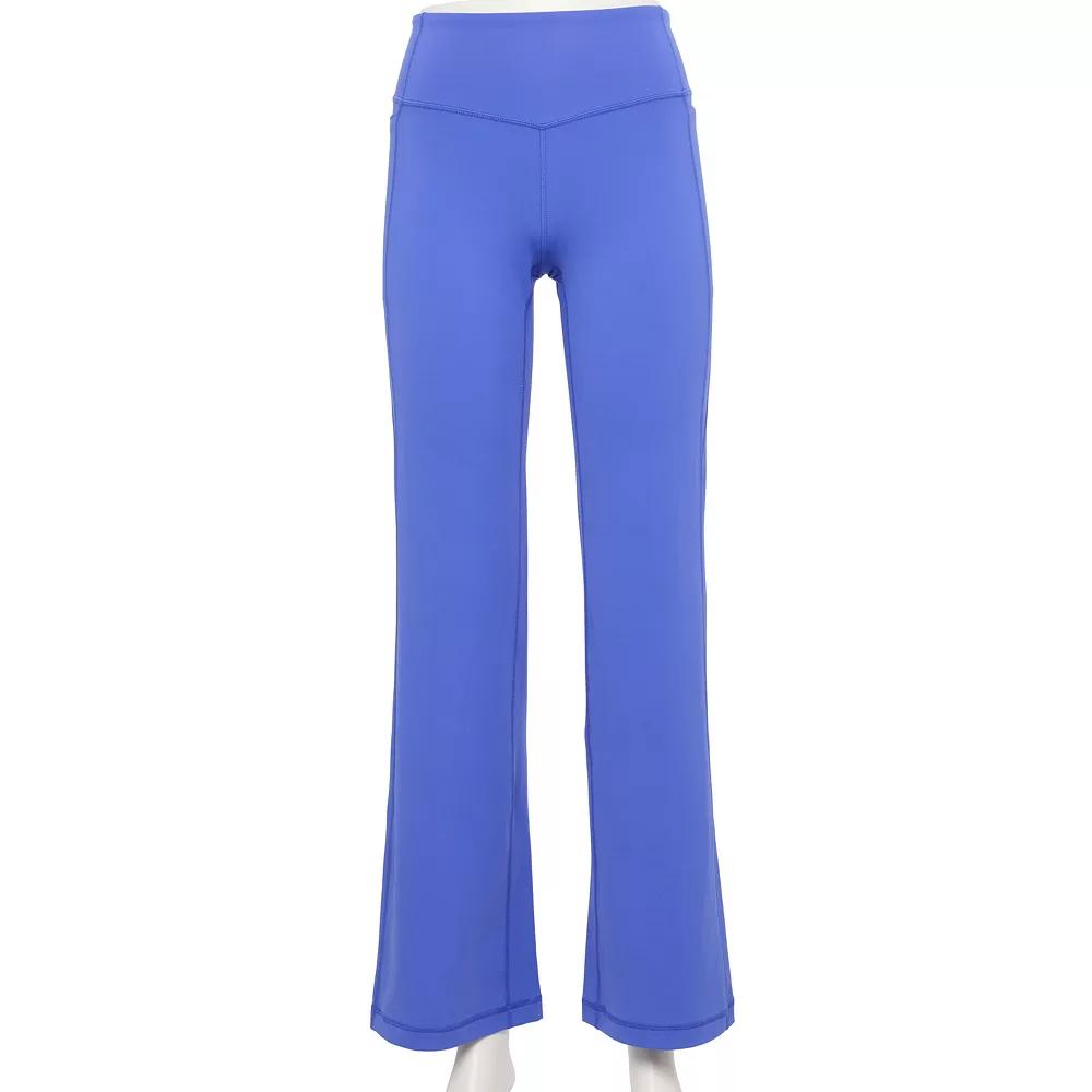 Women's Tek Gear® Ultrastretch Flare Pant, Size: XS, Tara Blue Product Image
