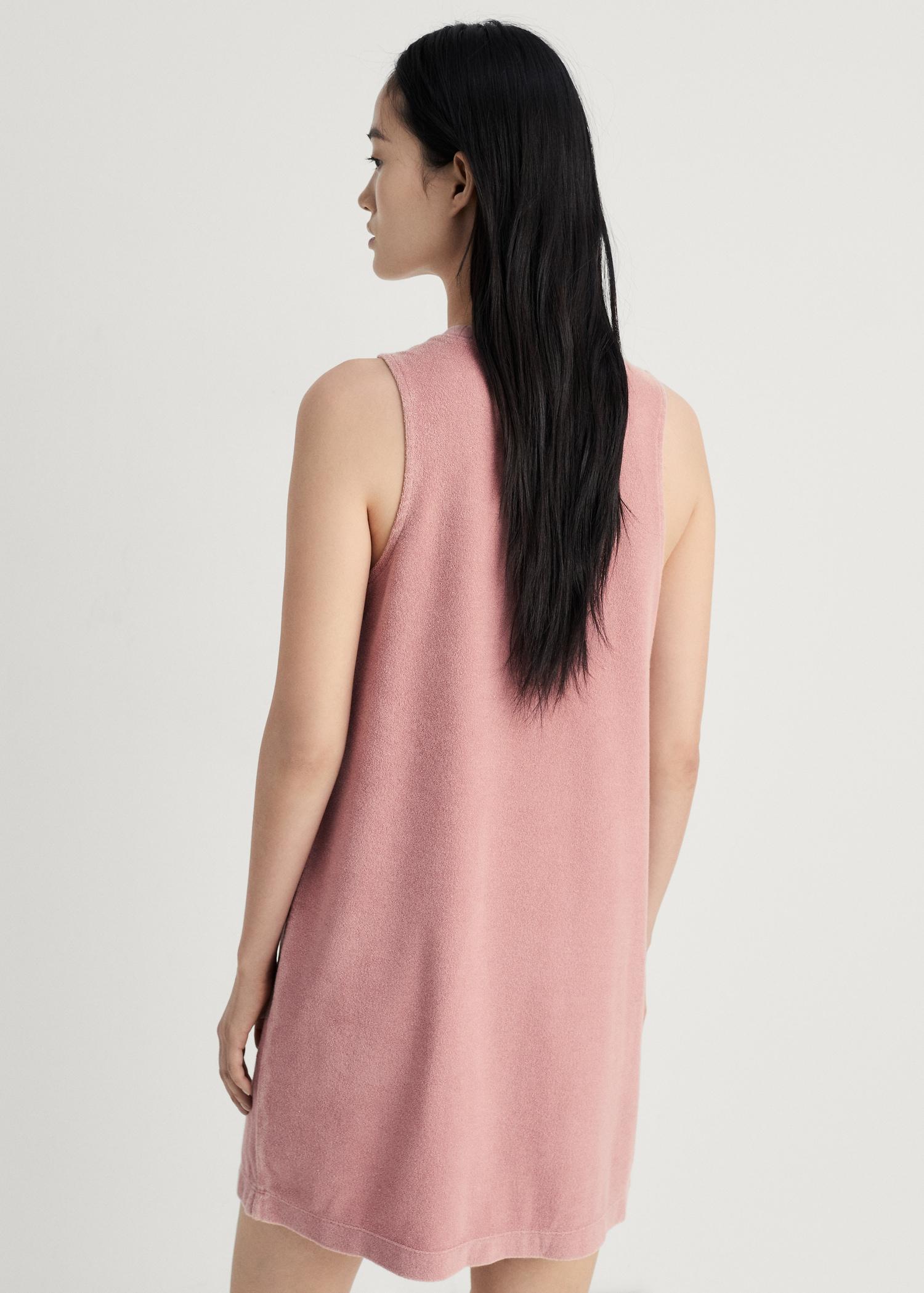 Overdyed terry cotton nightgown - Women | MANGO USA Product Image