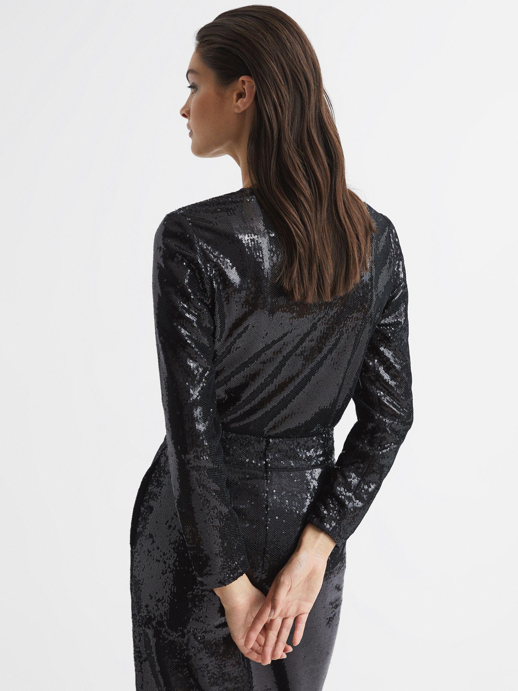 Sequin Top in Black Product Image